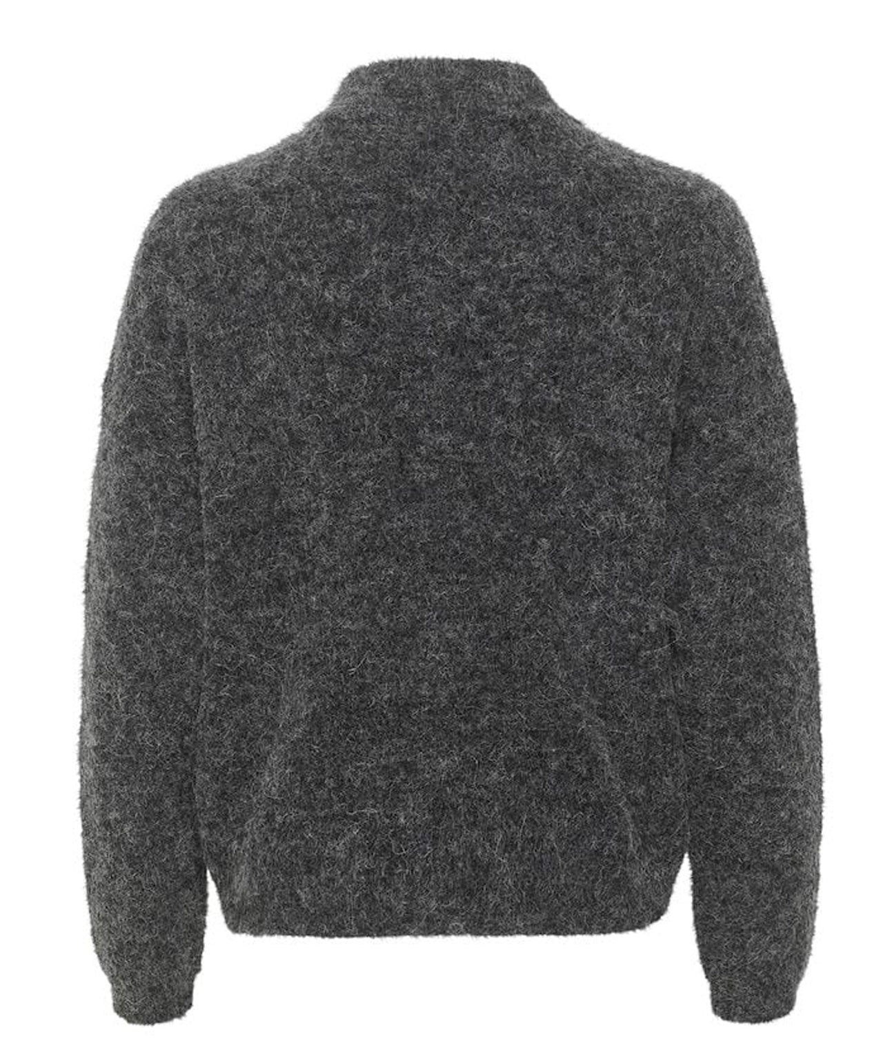 GESTUZ Grau melierter Cardigan