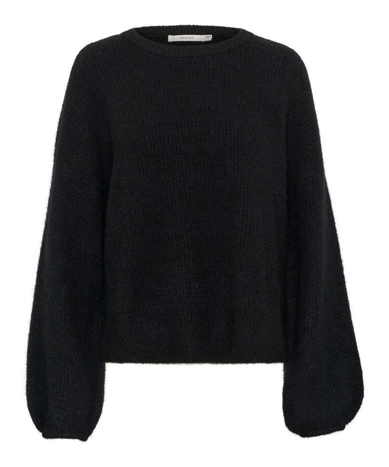 GESTUZ Schwarzer, boxy Pullover