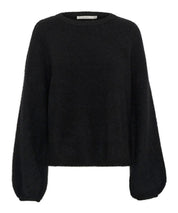 GESTUZ Schwarzer, boxy Pullover