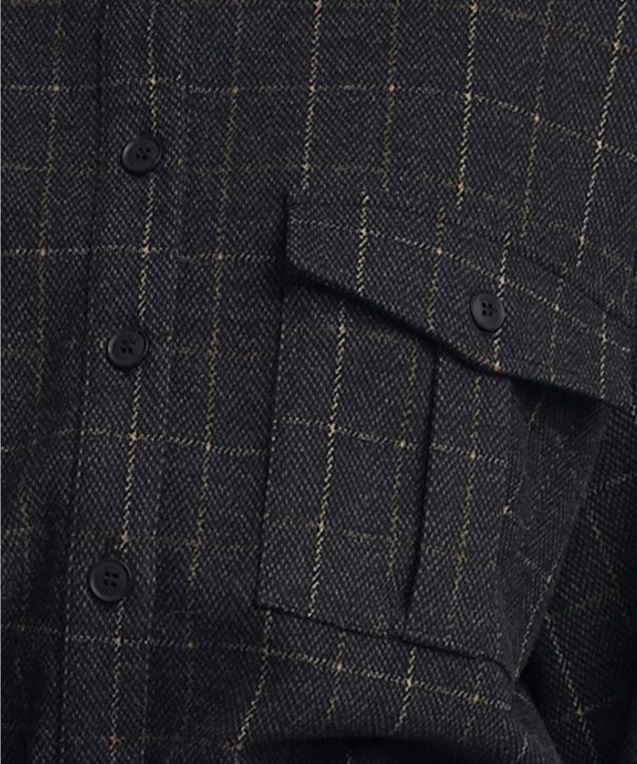 GESTUZ Braun kariertes Overshirt