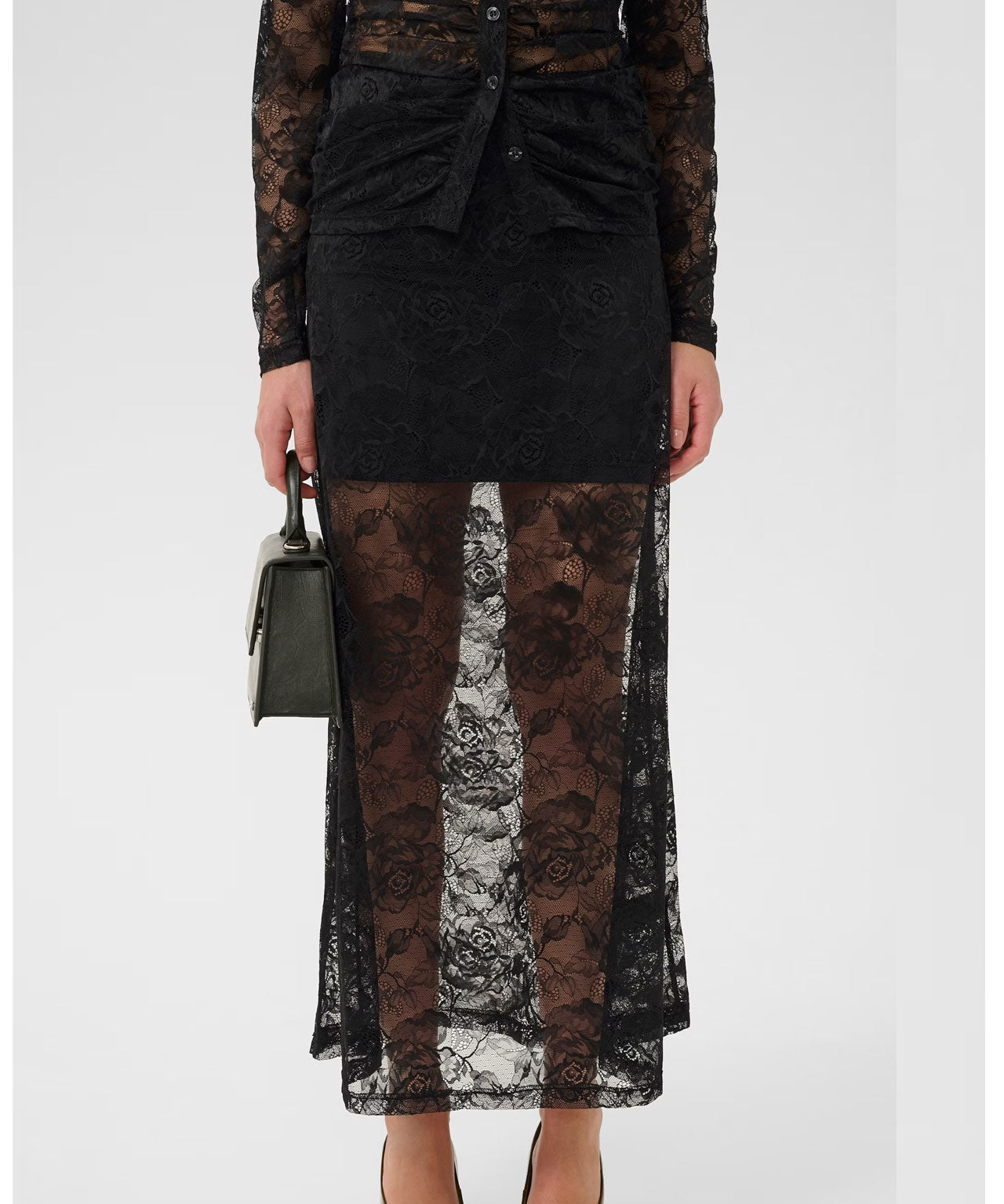 Gestuz-leala-lace-skirt-spitzenrock-layer-look-schwarz-black-stylealbum