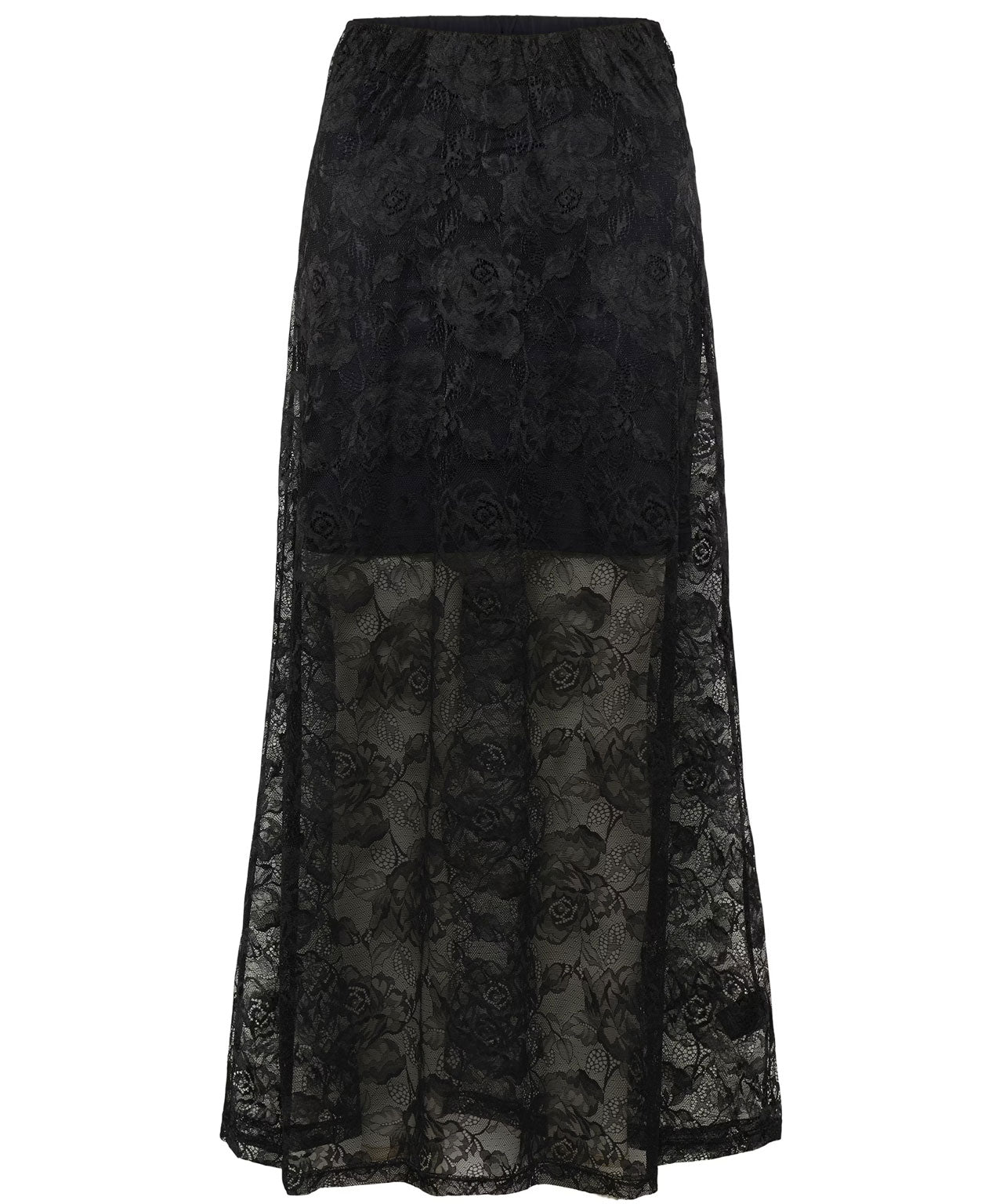 Gestuz-leala-lace-skirt-spitzenrock-layer-look-schwarz-black-stylealbum
