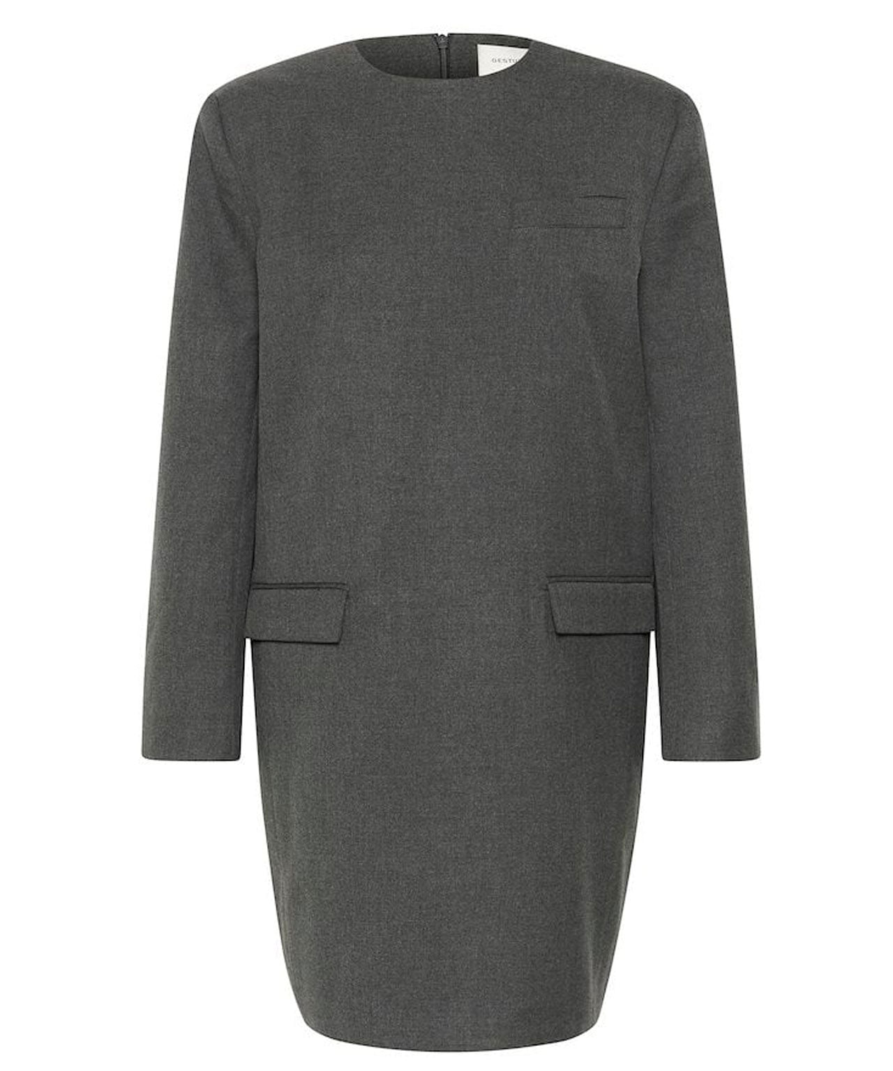 GESTUZ Graues Powerkleid