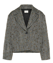 GESTUZ Oversized Blazer mit Herringbonetsruktur