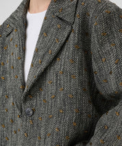 GESTUZ Oversized Blazer mit Herringbonetsruktur