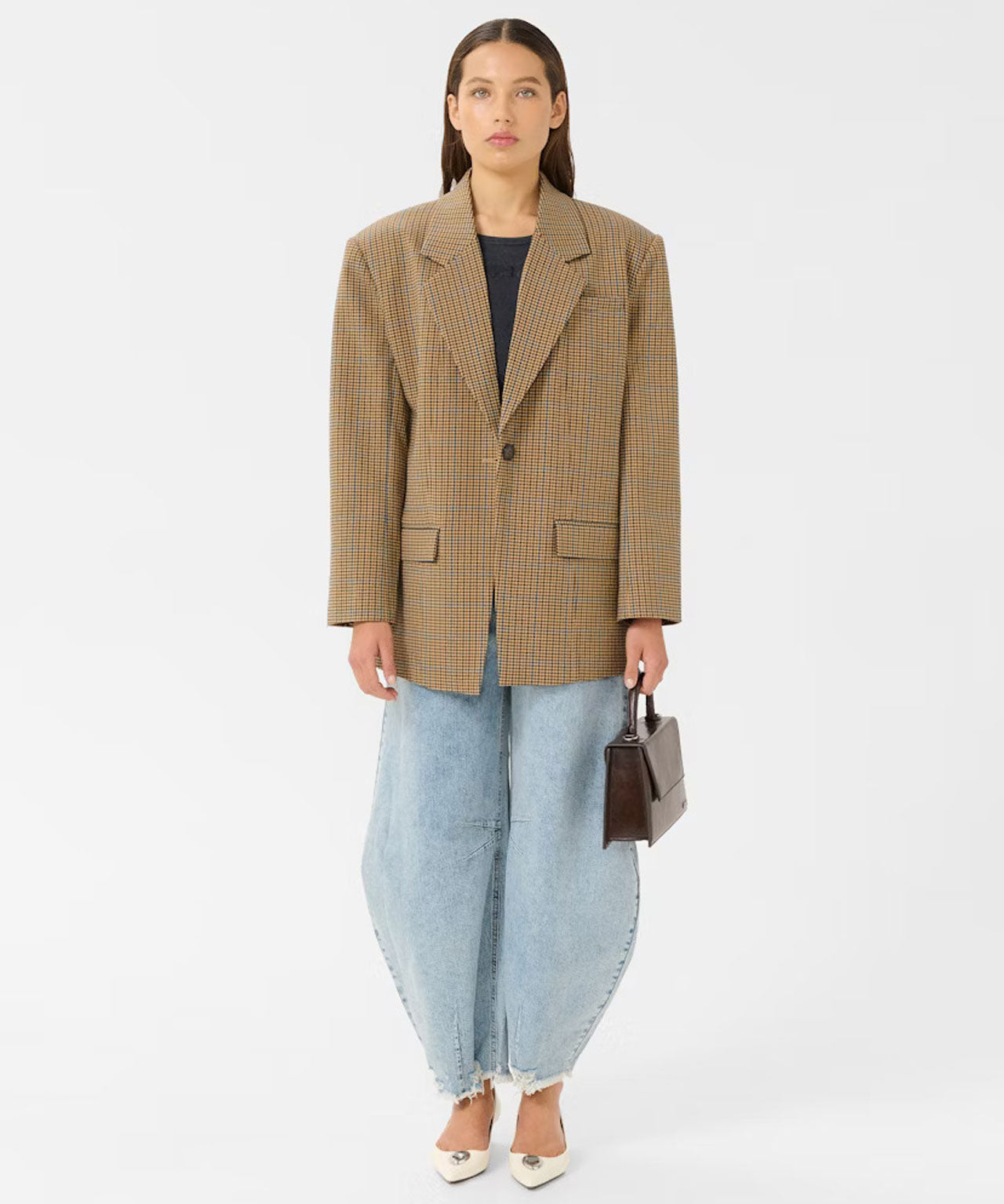 GESTUZ Karierter Blazer