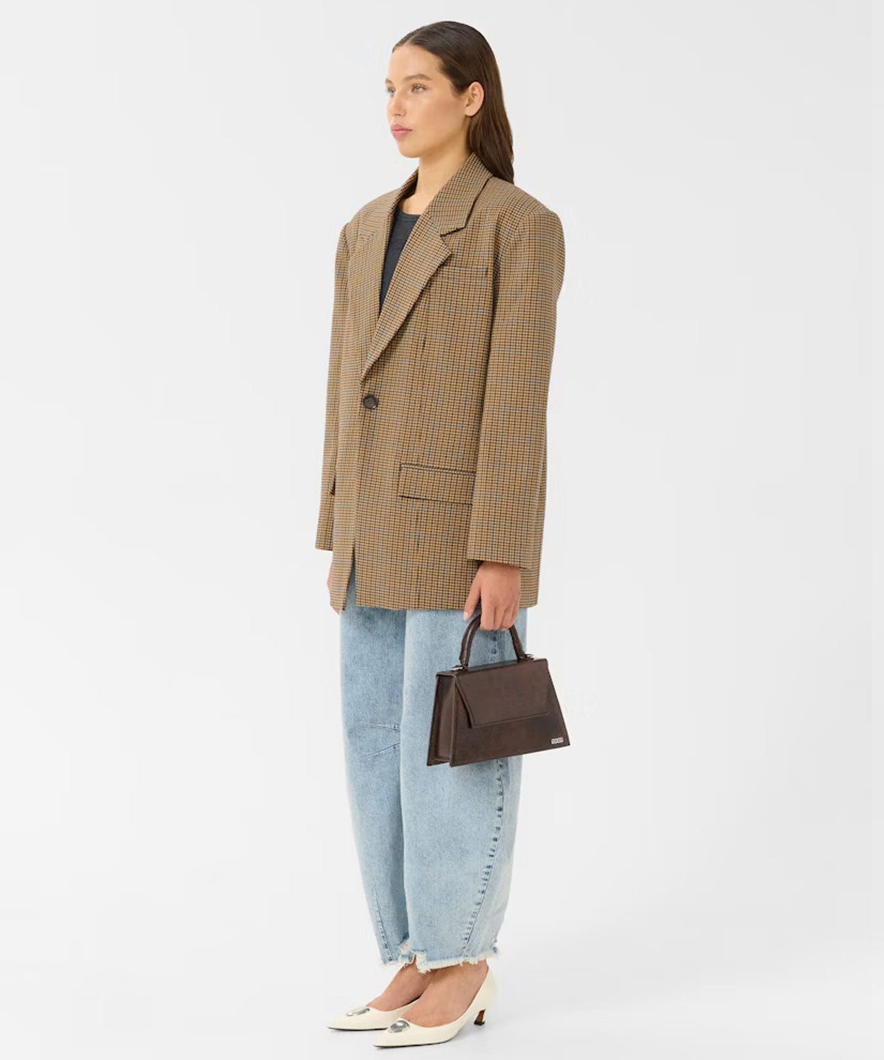 GESTUZ Karierter Blazer