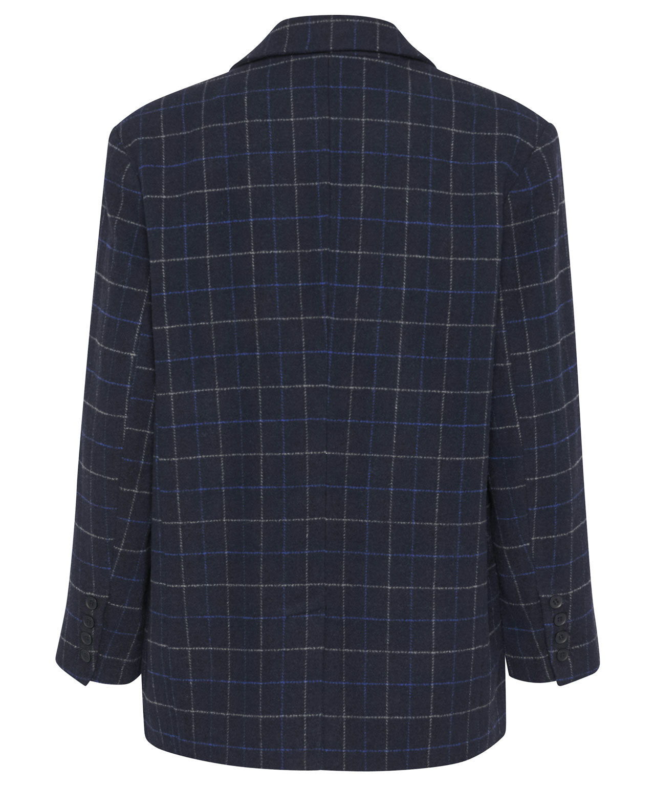 GESTUZ Dunkelblauer, karierter Blazer