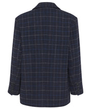 GESTUZ Dunkelblauer, karierter Blazer