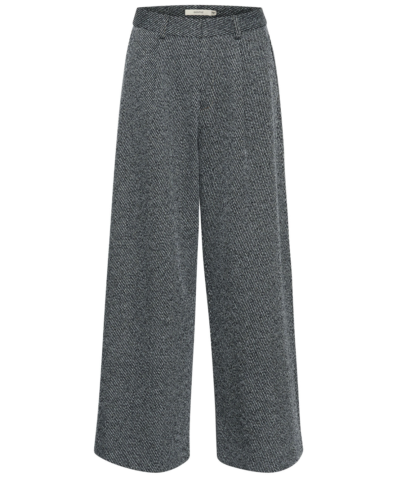 GESTUZ Dunkelblaue, melierte Anzughose