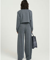 GESTUZ Dunkelblaue, melierte Anzughose