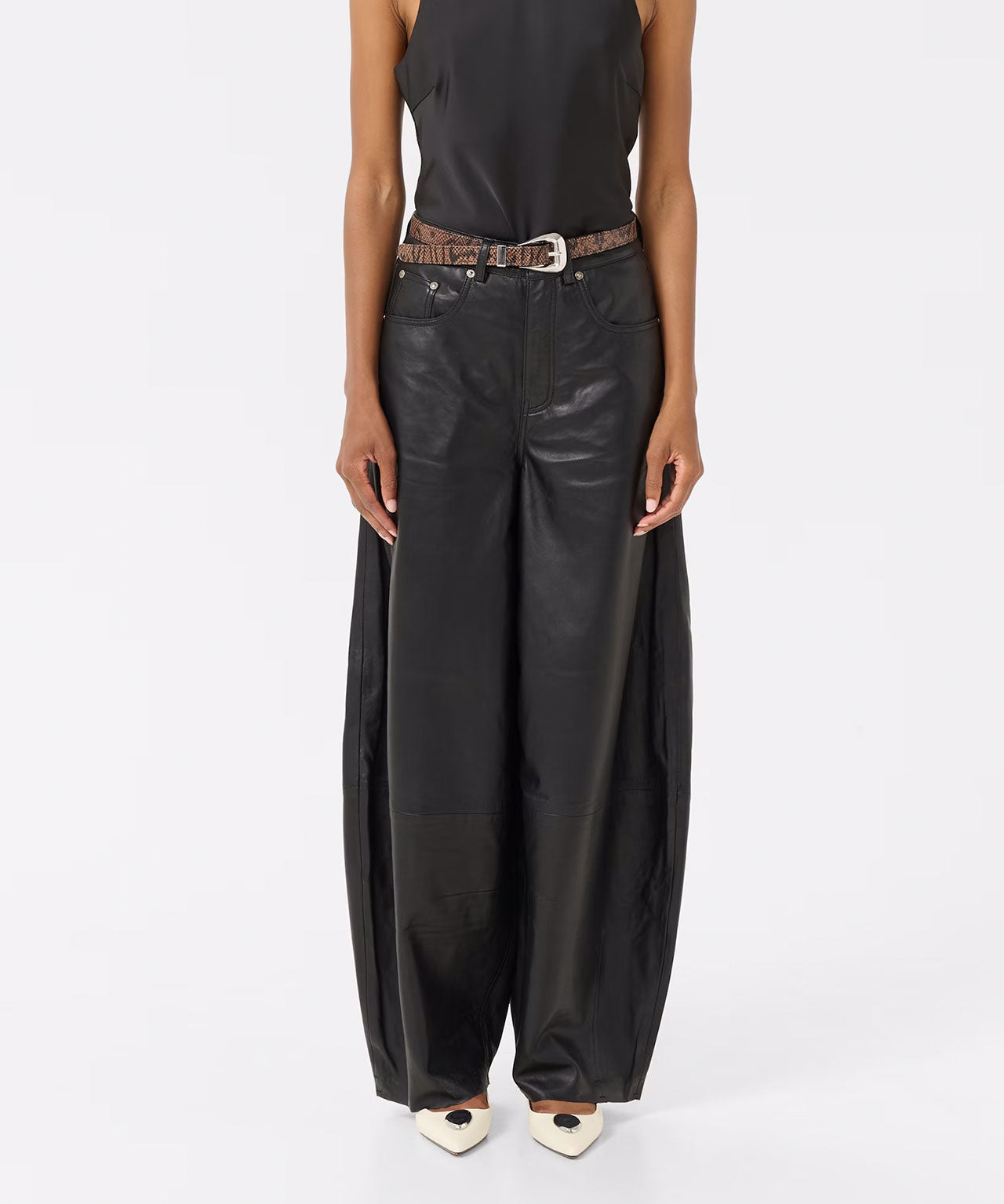 GESTUZ Lederhose mit geshapter Beinform