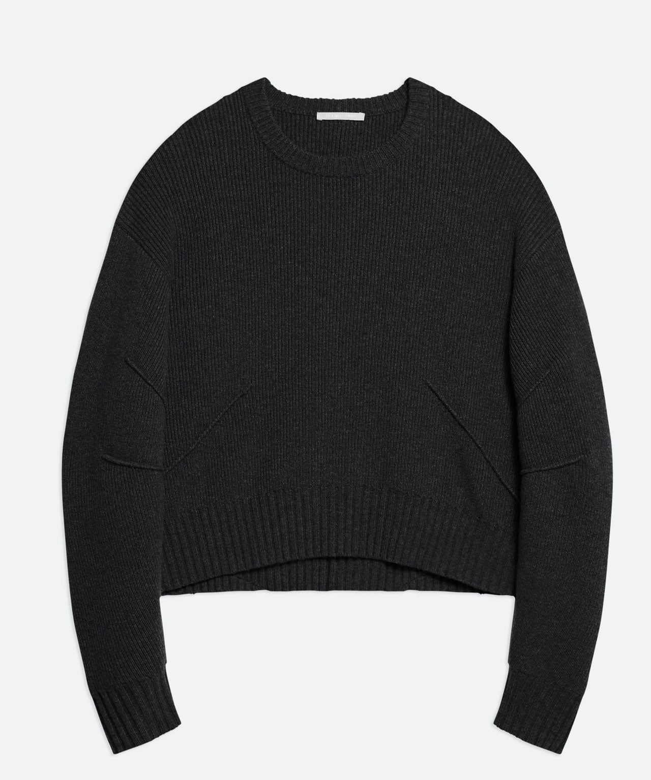 HELMUT LANG Schwarzer gefitteter Cashmerepullover