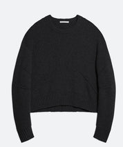 HELMUT LANG Schwarzer gefitteter Cashmerepullover