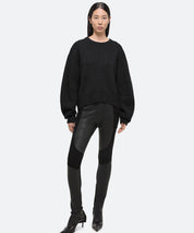 HELMUT LANG Schwarzer gefitteter Cashmerepullover