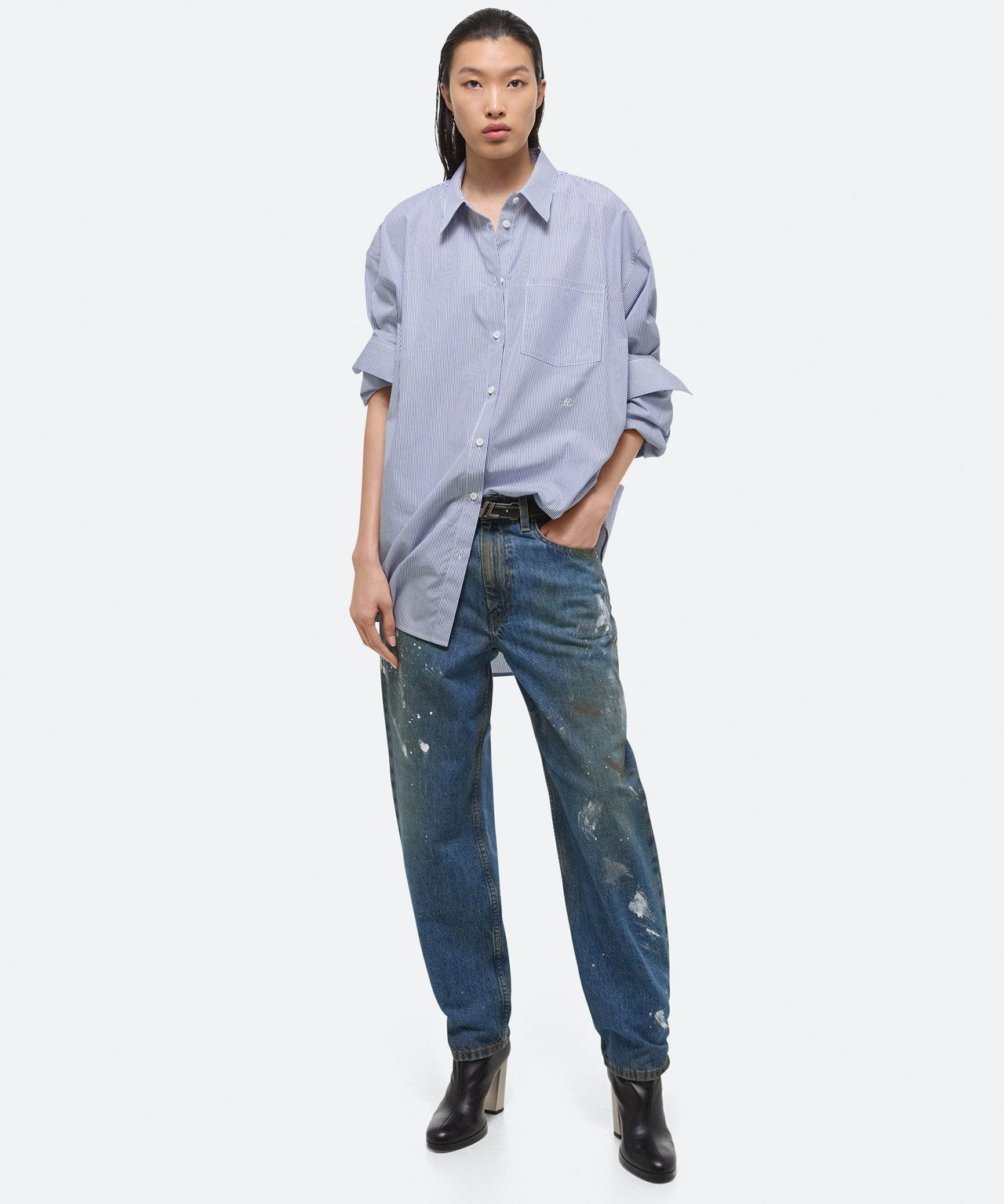 HELMUT LANG Gestreifte Hemdbluse