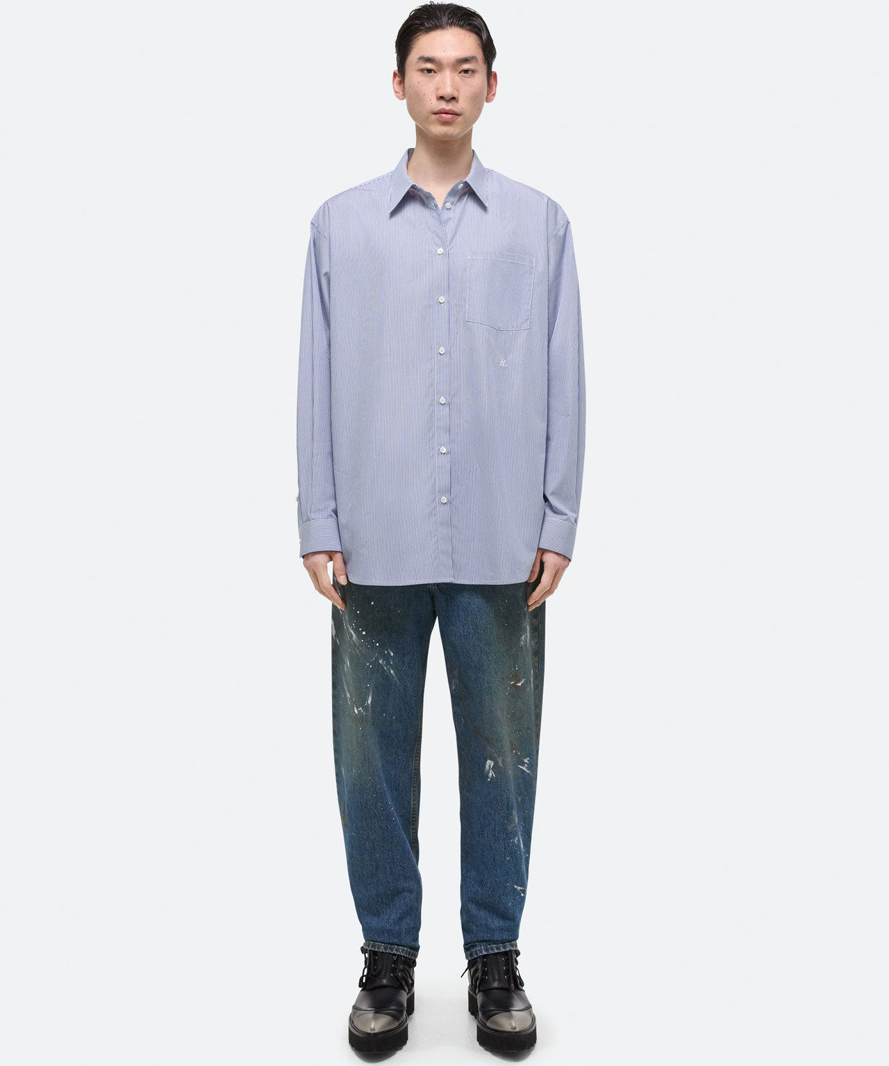 HELMUT LANG Gestreifte Hemdbluse