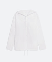 HELMUT LANG Oversized, hooded Baumwollbluse
