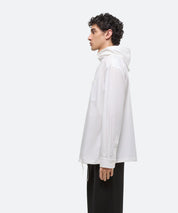 HELMUT LANG Oversized, hooded Baumwollbluse