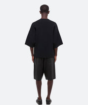 HELMUT LANG Strick T-Shirt mit Logo Intarsie