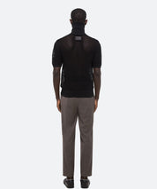 HELMUT LANG Mesh T-Shirt mit Reißverschluss