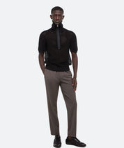 HELMUT LANG Mesh T-Shirt mit Reißverschluss