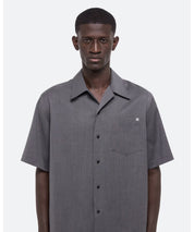 HELMUT LANG Graue Kurzarmbluse