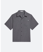 HELMUT LANG Graue Kurzarmbluse