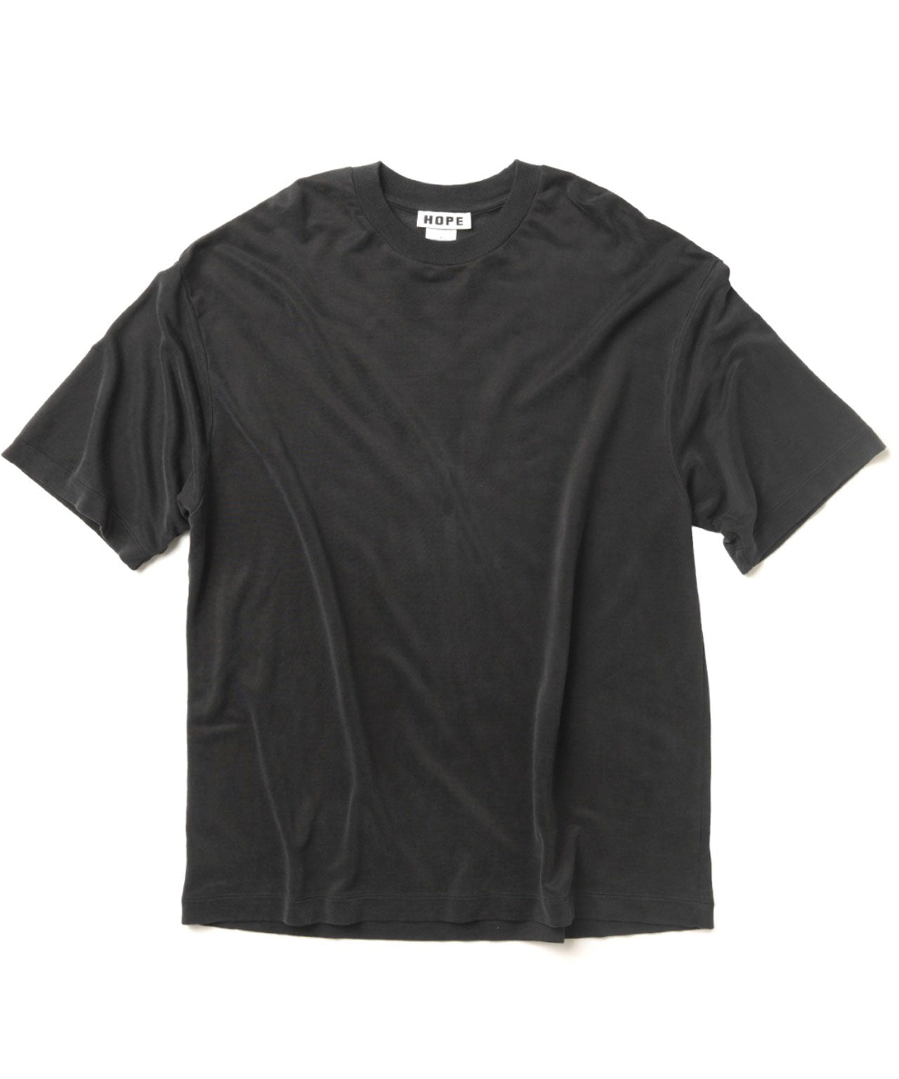 HOPE Schwarzes, oversized T-Shirt aus Cupro