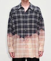 HOPE Oversized Karohemd mit Dip-dye