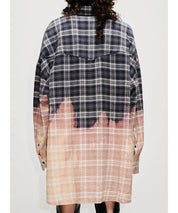 HOPE Oversized Karohemd mit Dip-dye