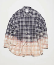 HOPE Oversized Karohemd mit Dip-dye