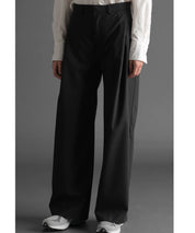 HOPE Schwarze, weite Anzughose