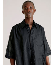 HOPE Schwarze, oversized Baumwollbluse