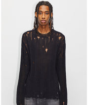 HOPE Schwarze Pullover mit distressed Parts