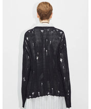 HOPE Schwarze Pullover mit distressed Parts