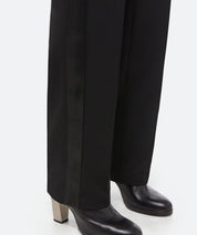 HELMUT LANG Schwarze Anzughose mit Seitenstreifen