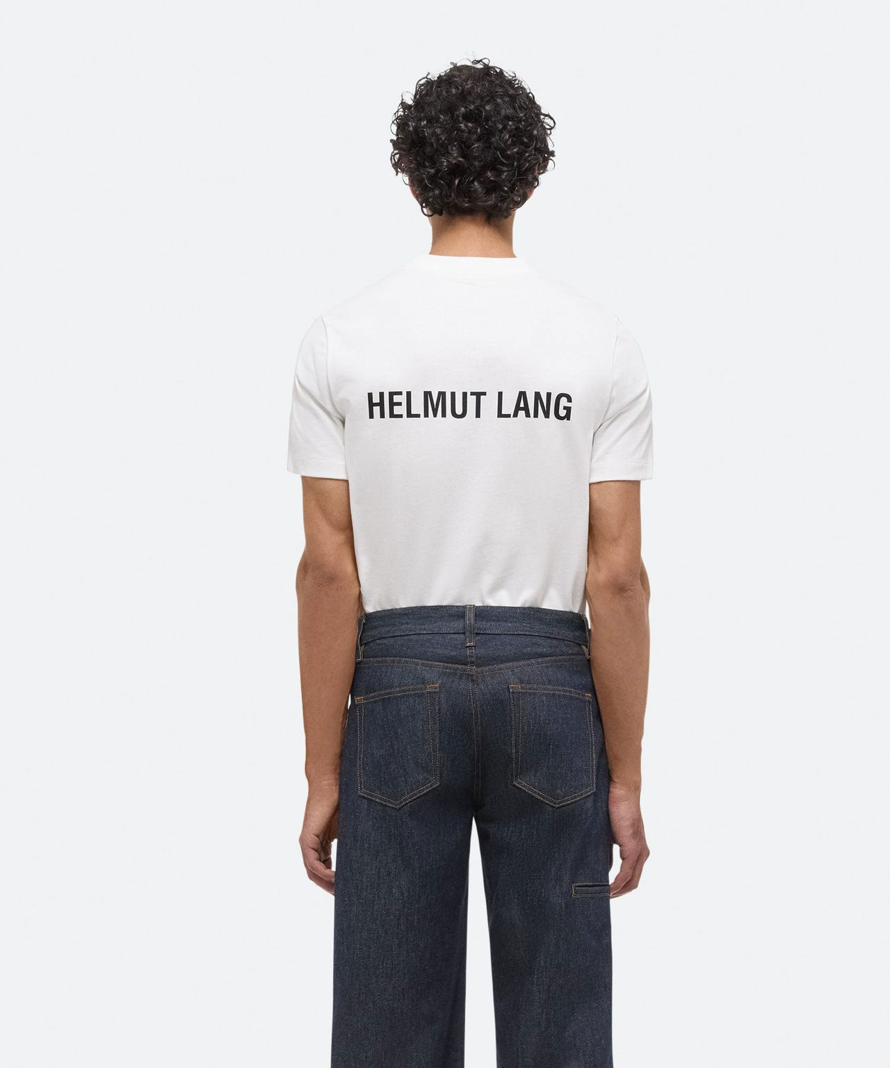 HELMUT LANG  Weißes Logo T-Shirt