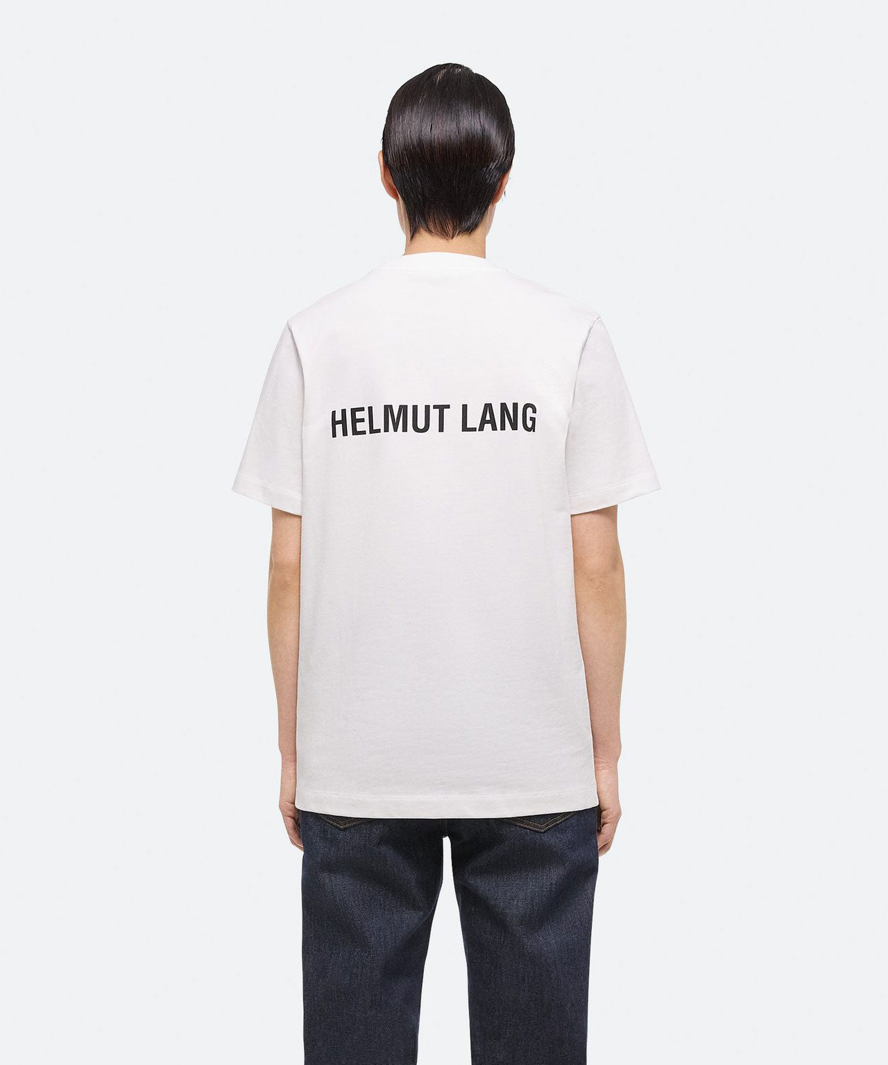 HELMUT LANG  Weißes Logo T-Shirt