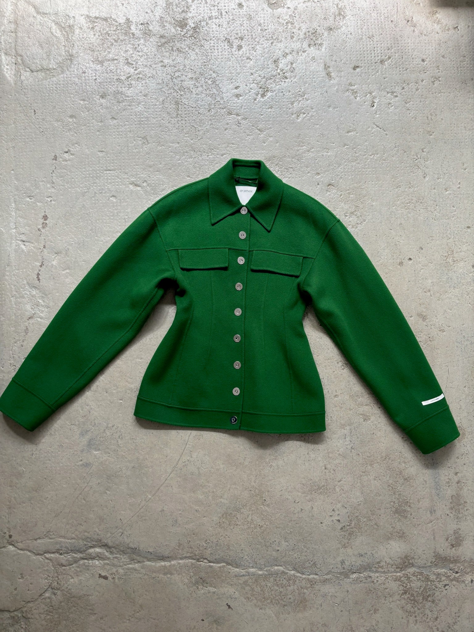 SPORTMAX Grüne Wolljacke