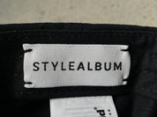 STYLEALBUM Schwarze Basecap mit Stickerei