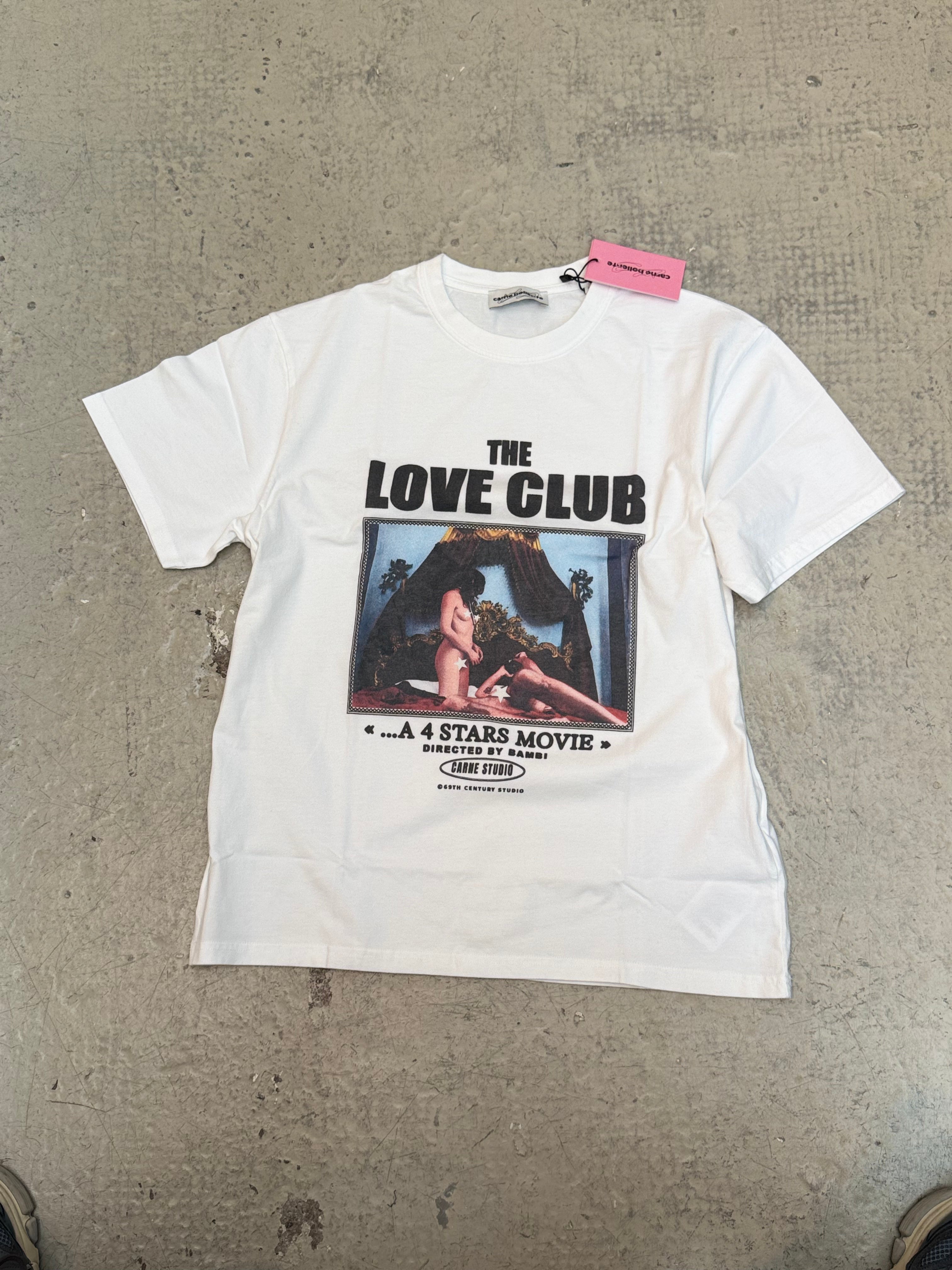 CARNE BOLLENTE Weißes T-Shirt mit Frontprint