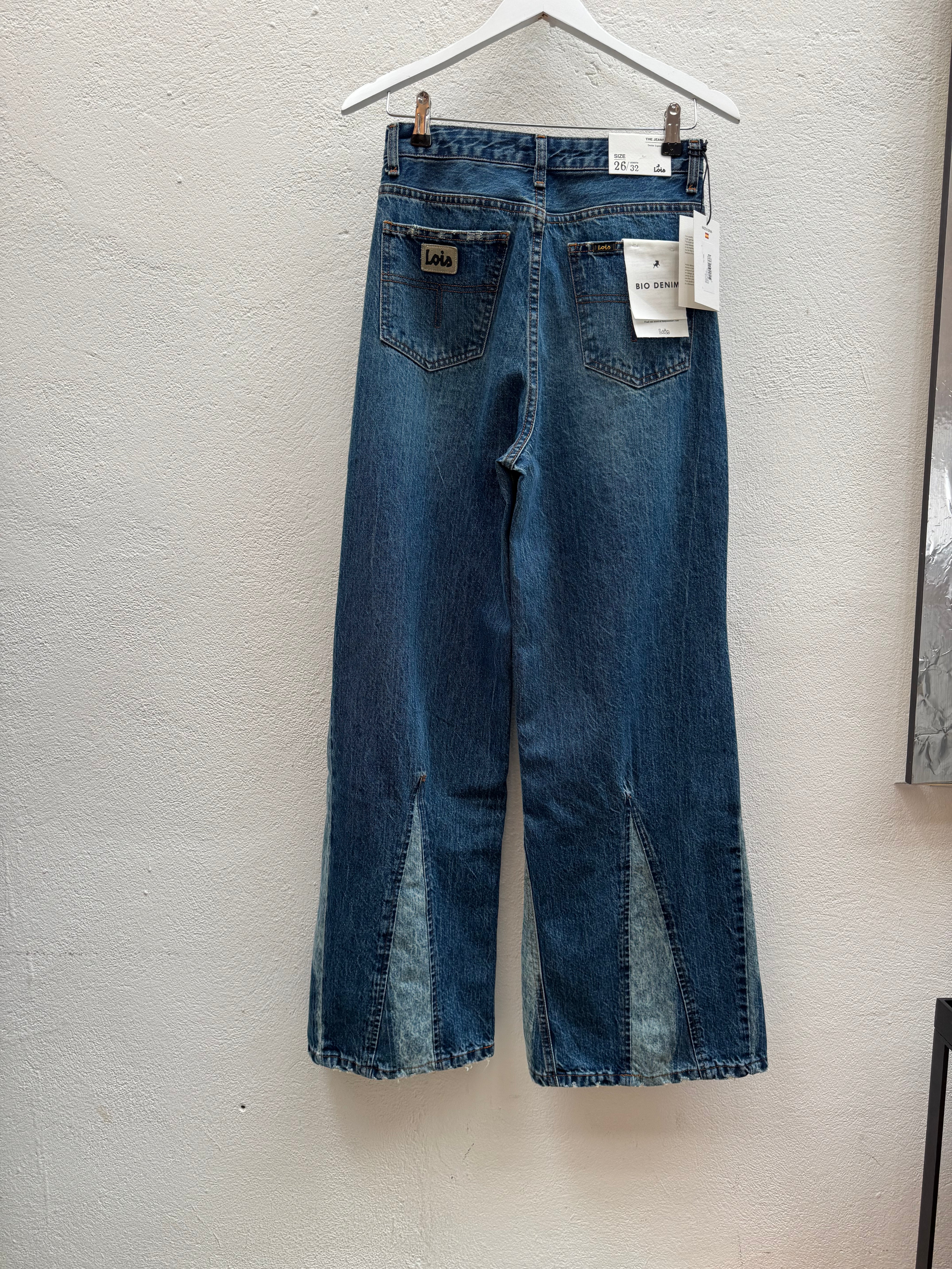 LOIS Flared Jeans mit Patchwork-Details