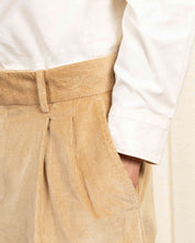 DRÔLE DE MONSIEUR Beige Kordhose