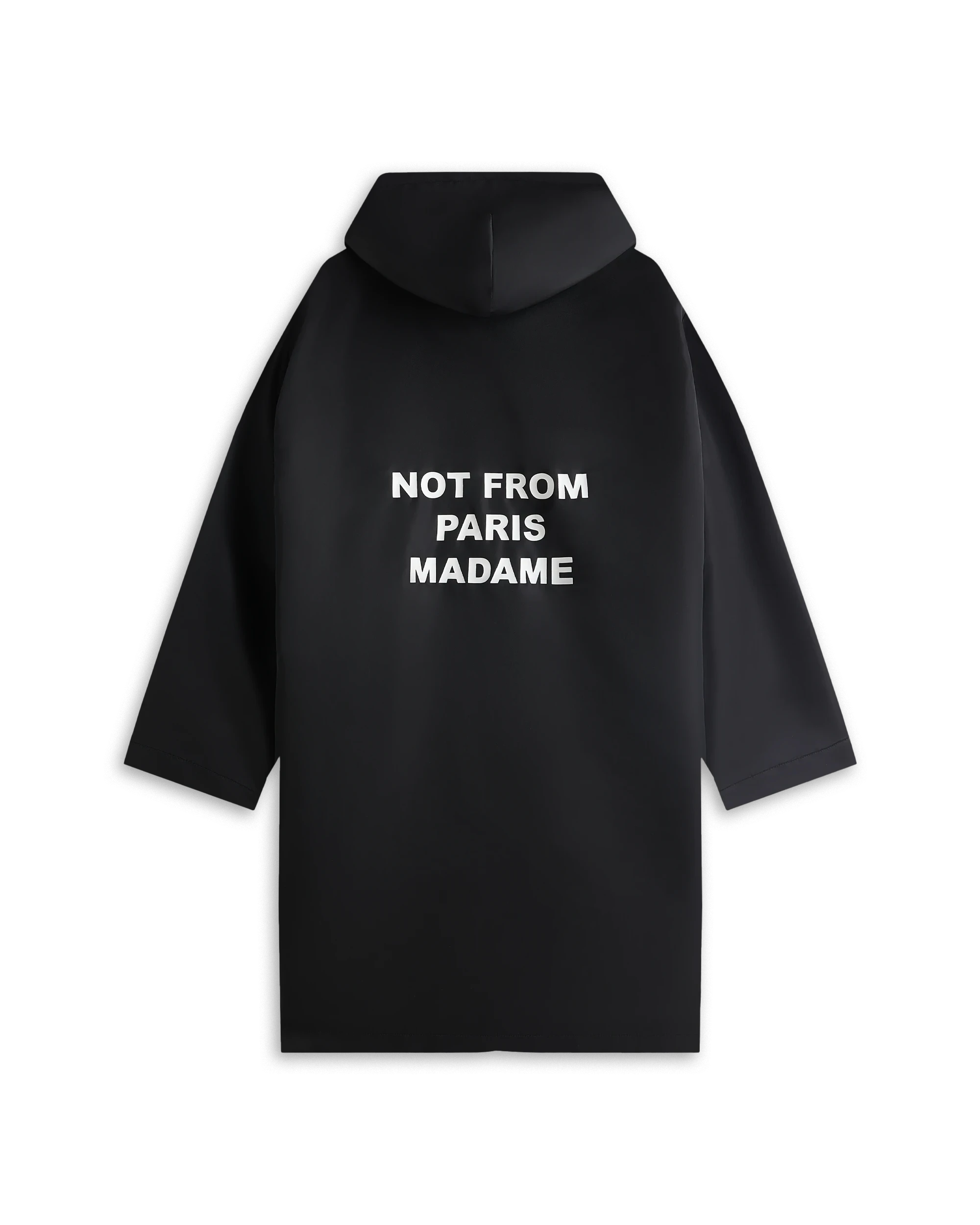 DRÔLE DE MONSIEUR Schwarzer Nylonparka