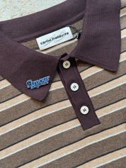 CARNE BOLLENTE Strickpoloshirt mit Pins