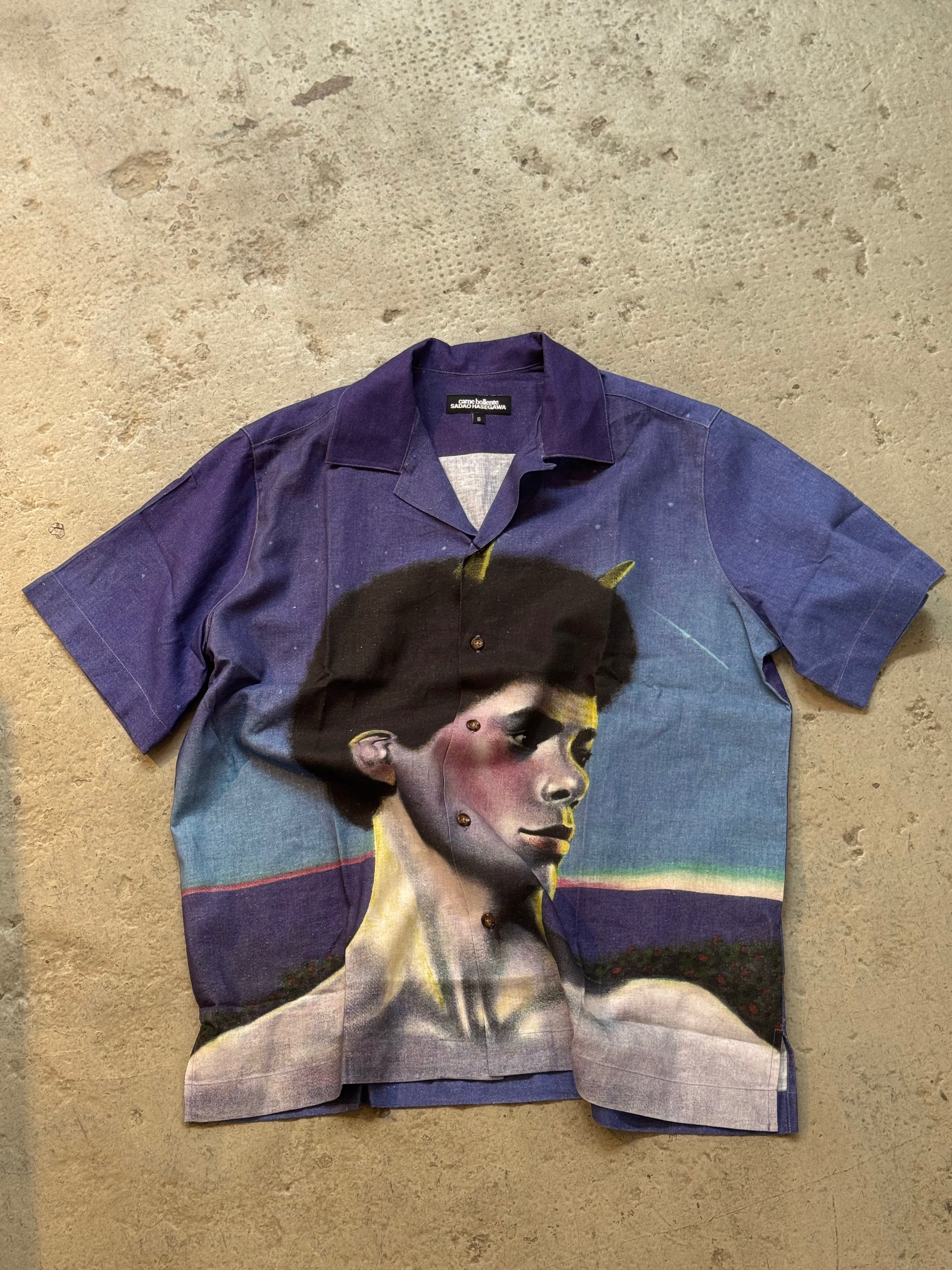 CARNE BOLLENTE Hemd mit allover Print