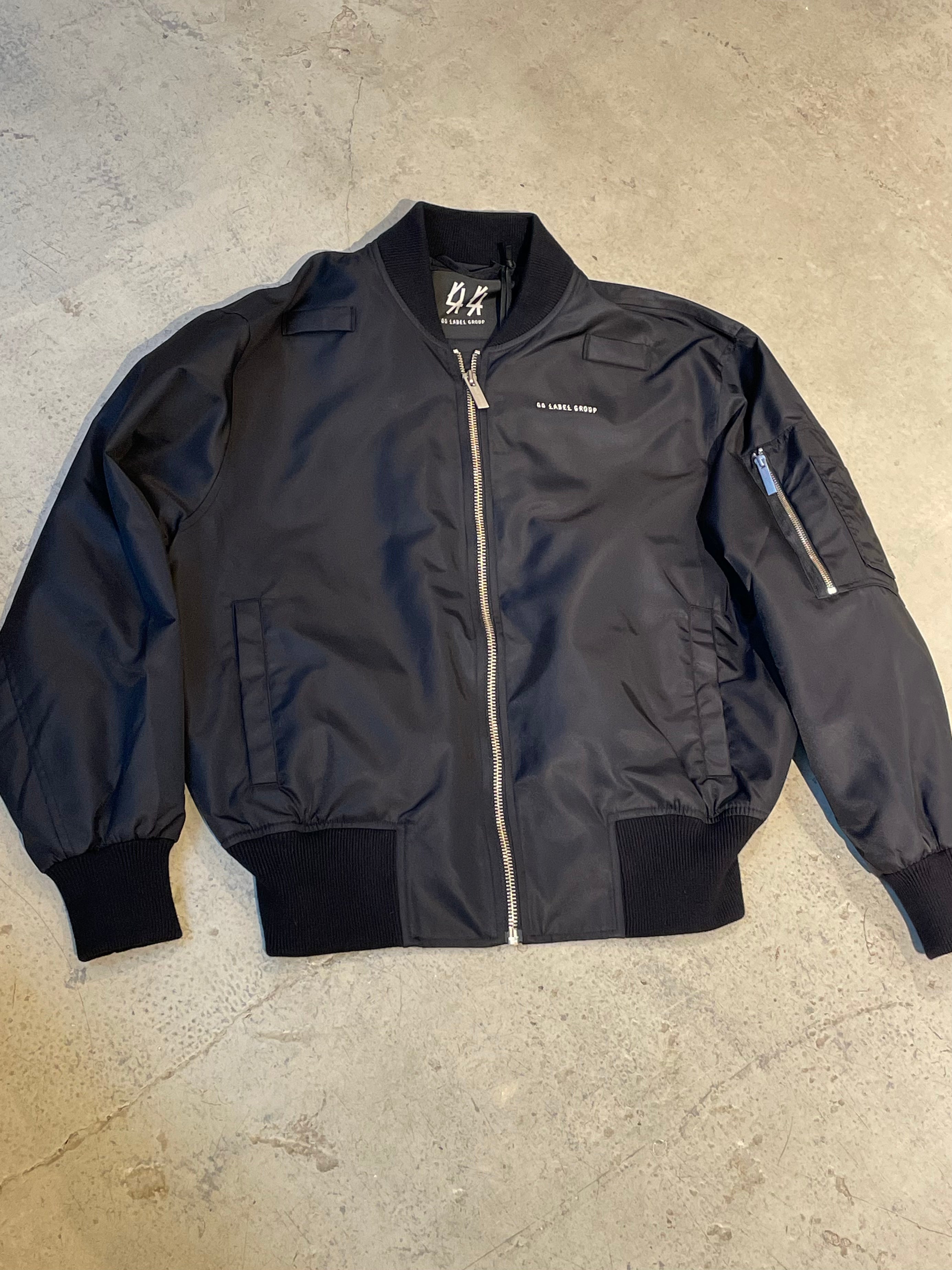 44LABELGROUP Schwarze Bomberjacke "Security"