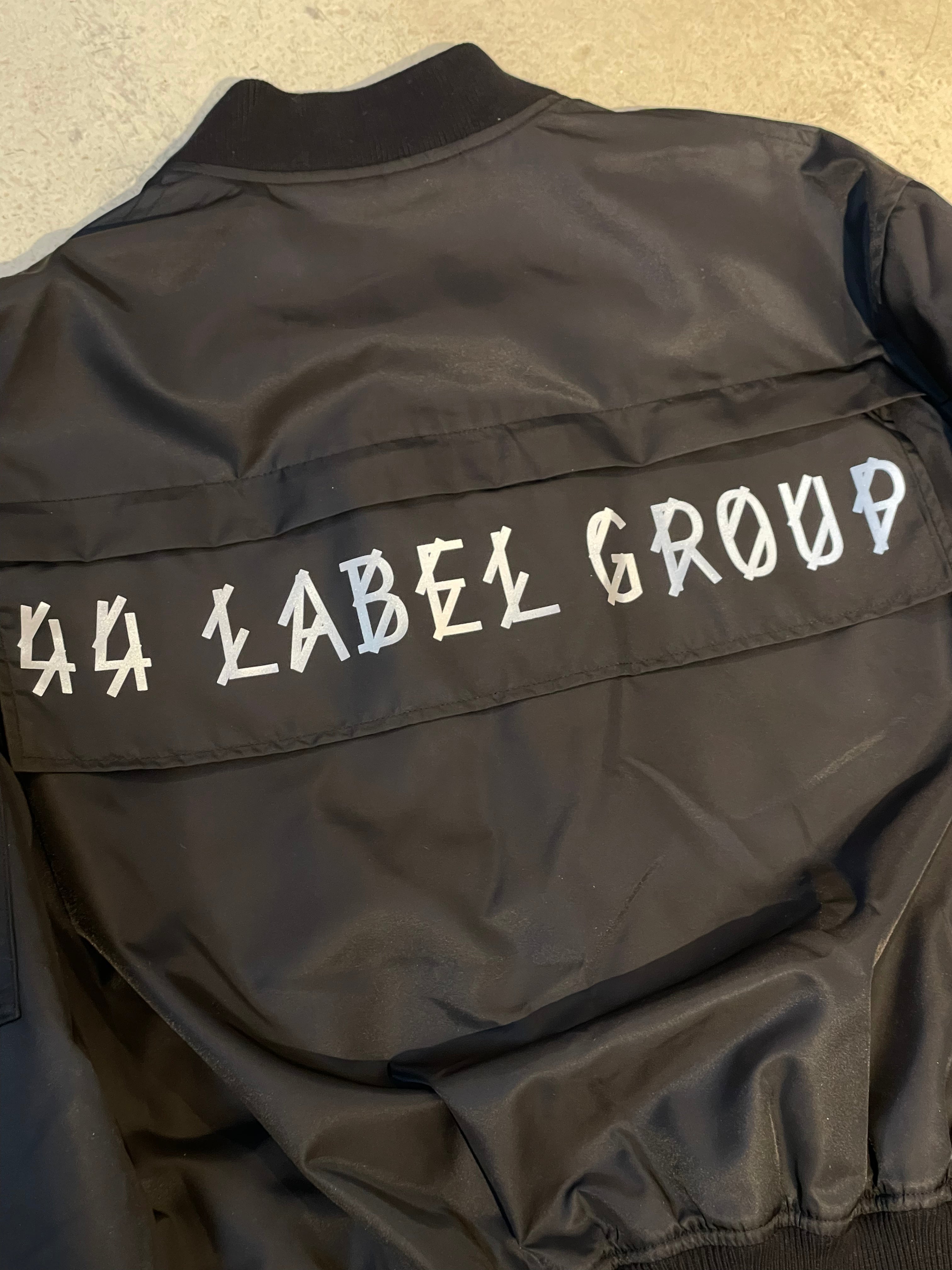 44LABELGROUP Schwarze Bomberjacke "Security"