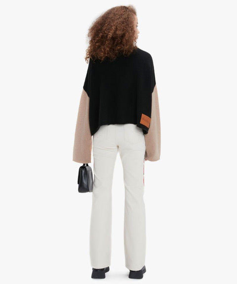 JW ANDERSON Verkürzter Stricktroyer im Colorblock